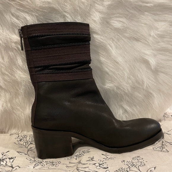 Haider Ackermann Leather Tall Ankle Boots - Picture 1 of 4